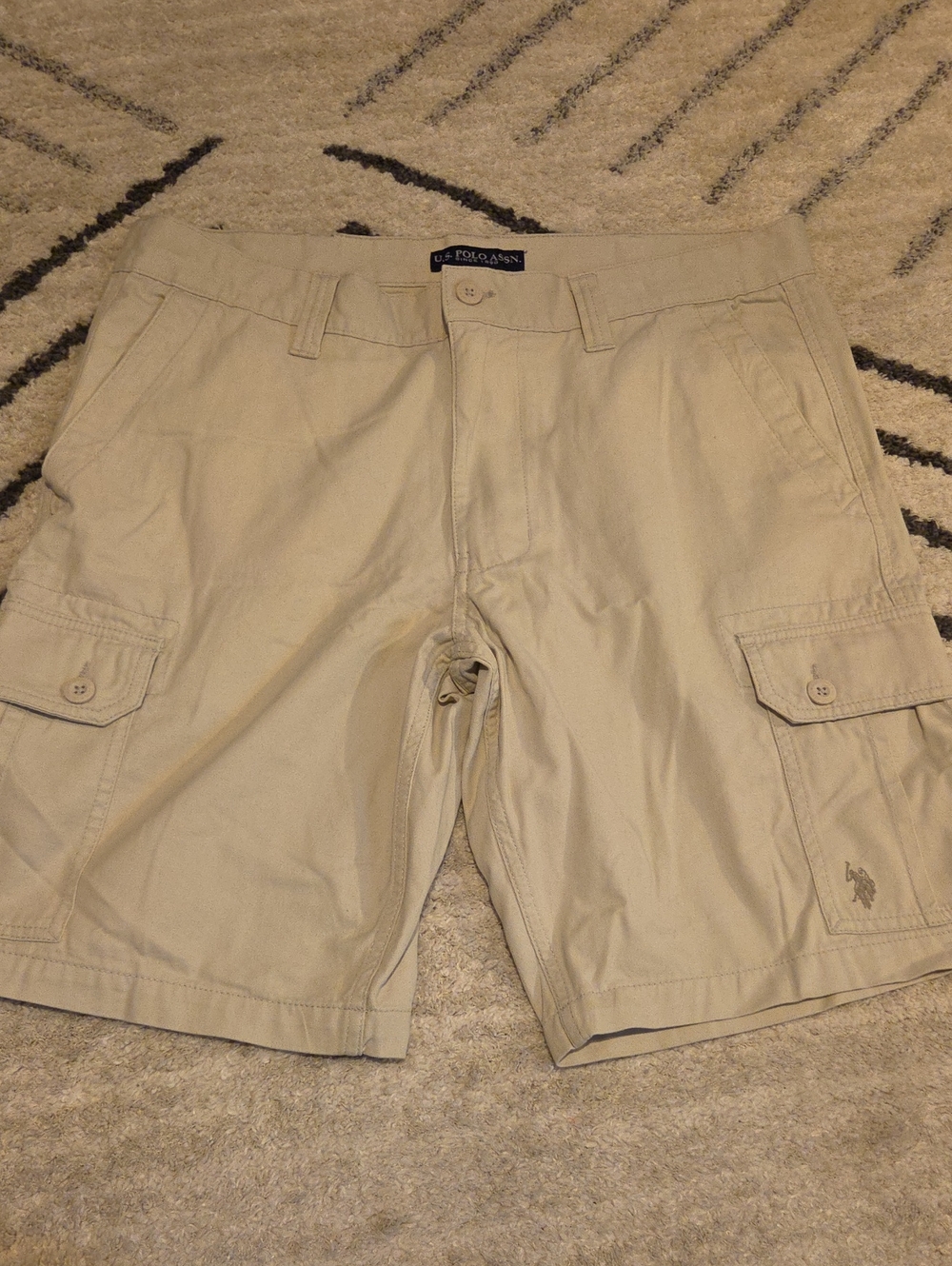 U.S. Polo Assn. Khaki Cargo Shorts